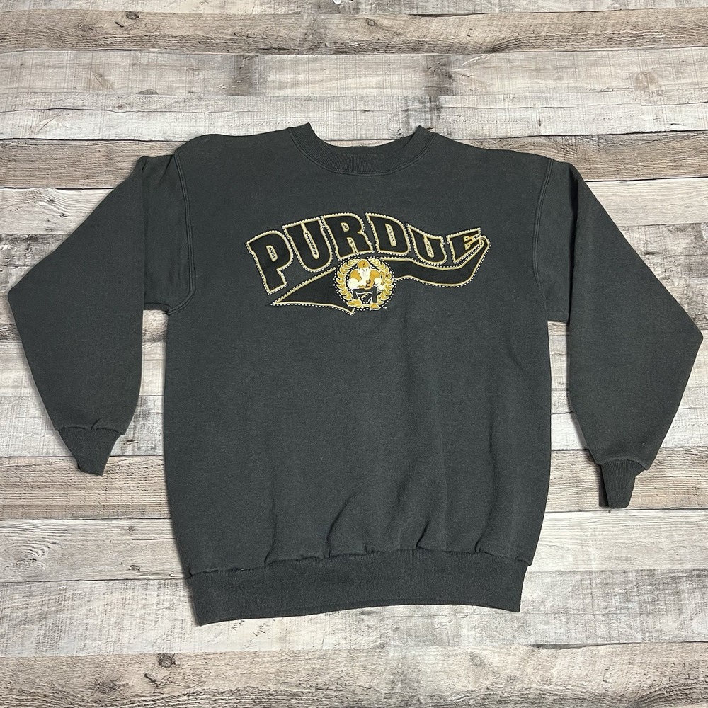 Purdue Boilermakers Sweatshirt Size Small Gray Vintage NCAA college Sportswear